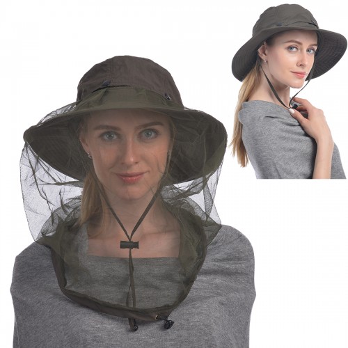 Mosquito Head Net Hat